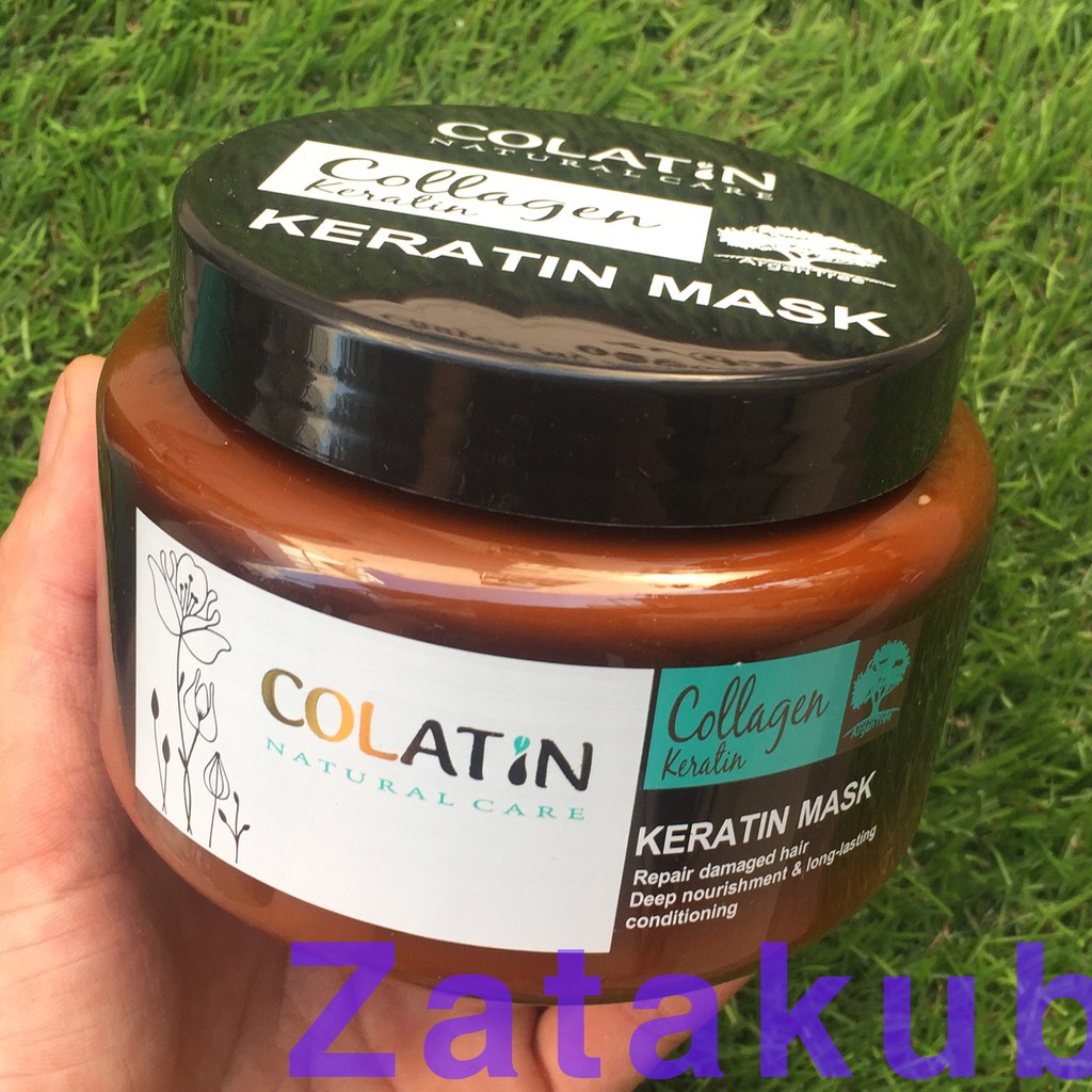Kem ủ tóc phục hồi chuyên sâu Colatin Keratin hair mask (dạng hũ) 500ml