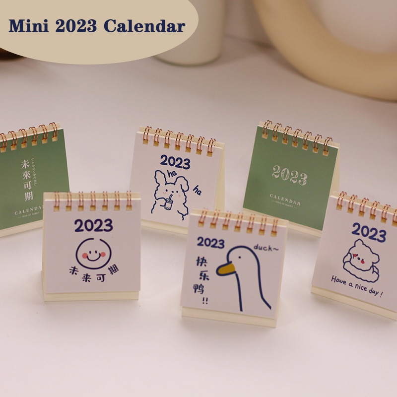 Lịch Để Bàn 2023 Mini Kiểu Dáng Đơn Giản Dễ Thương