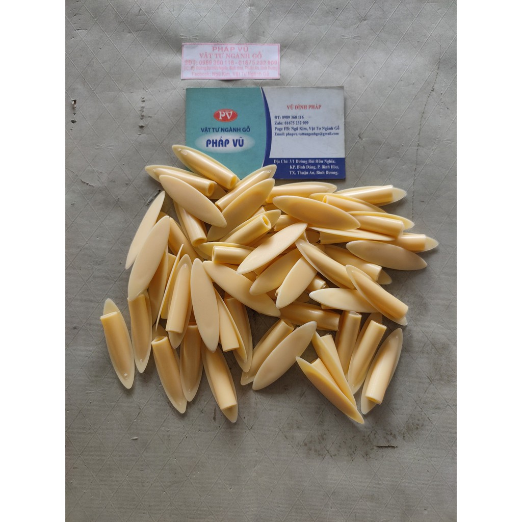 Nút bịt đầu vít xéo 9mm - Trắng sữa – Ngành gỗ