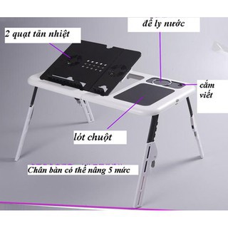 Bàn Laptop Đa Năng Thương Hiệu E-Table LD09 - Bàn Laptop xếp hình đa năng