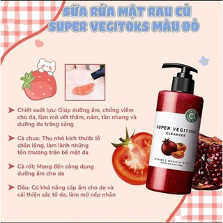 Sữa rửa mặt thải độc rau củ quả