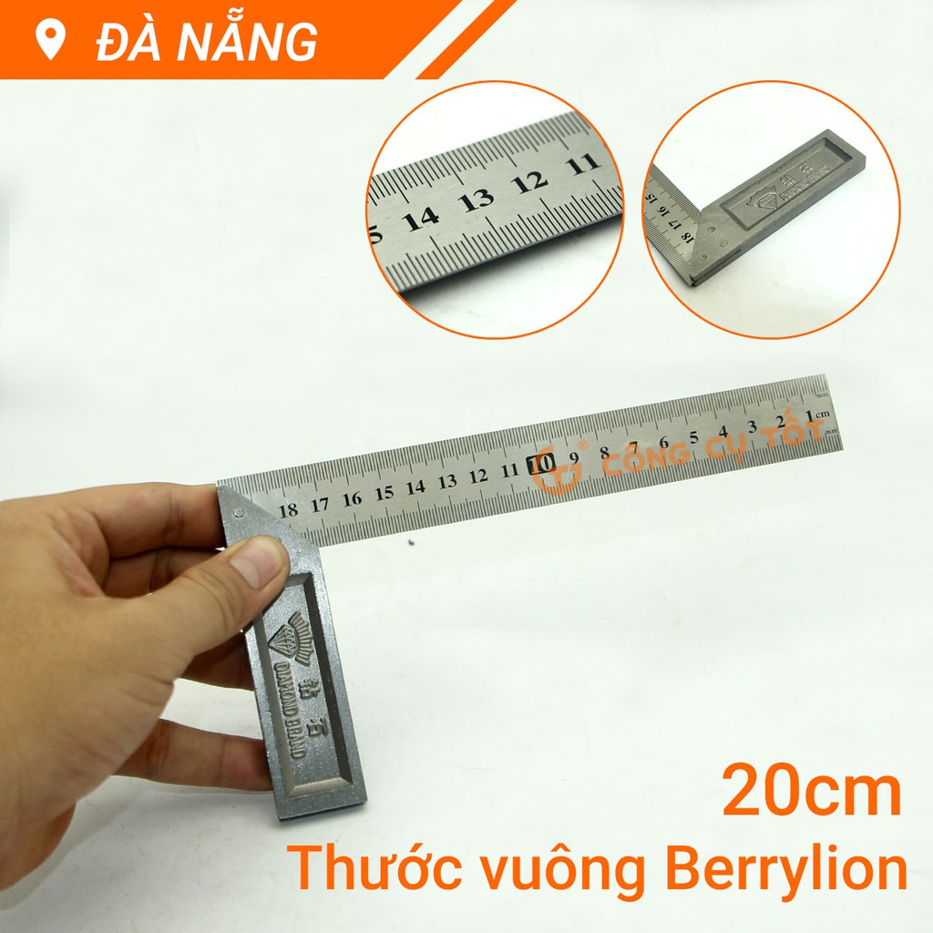 Thước vuông Berrylion 20cm