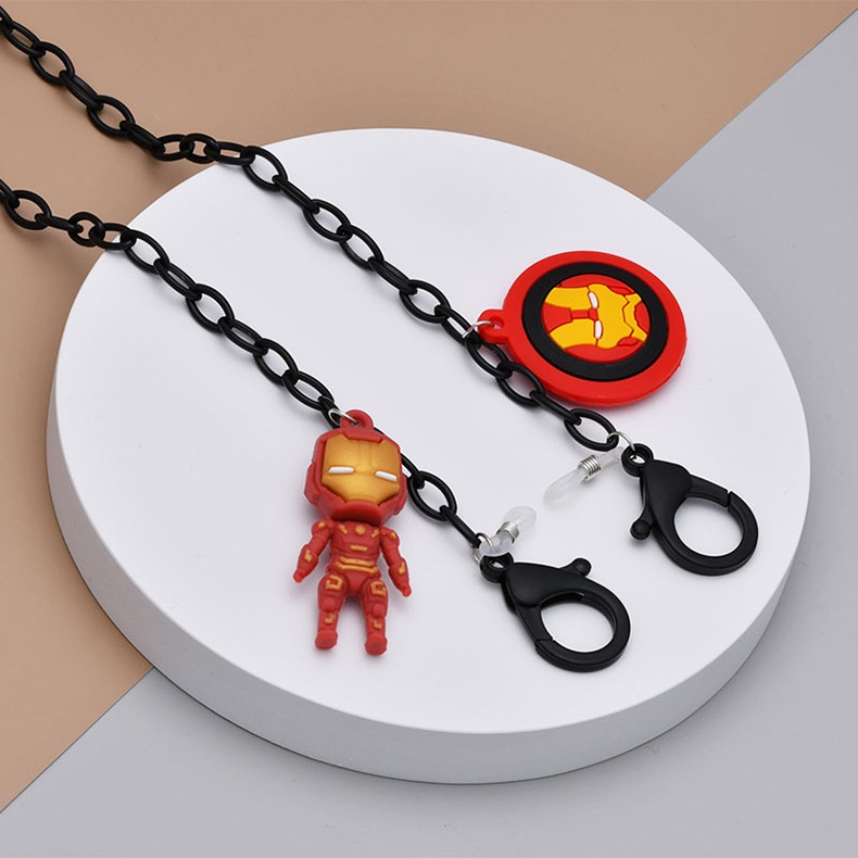 Dây đeo khẩu trang, dây giữ mắt kính chống thất lạc phong cách siêu anh hùng Marvel cho bé