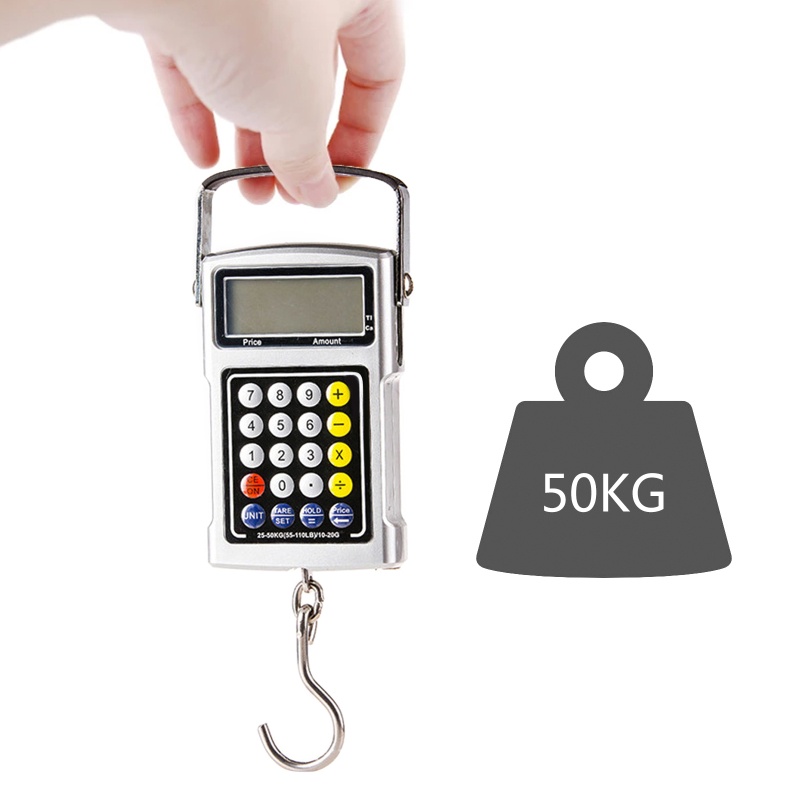 Cân Hành Lý Cầm Tay Siêu Nâng Cấp Kèm Đồng Hồ Và Thước Dây
