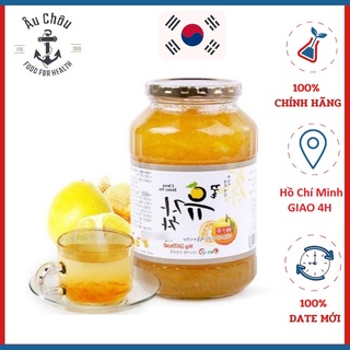 [FLASH SALE] Combo 2 hủ mật ong chanh đào Haeatti Hàn Quốc nắp vàng 1kg Date 12.2022 có Video Sp