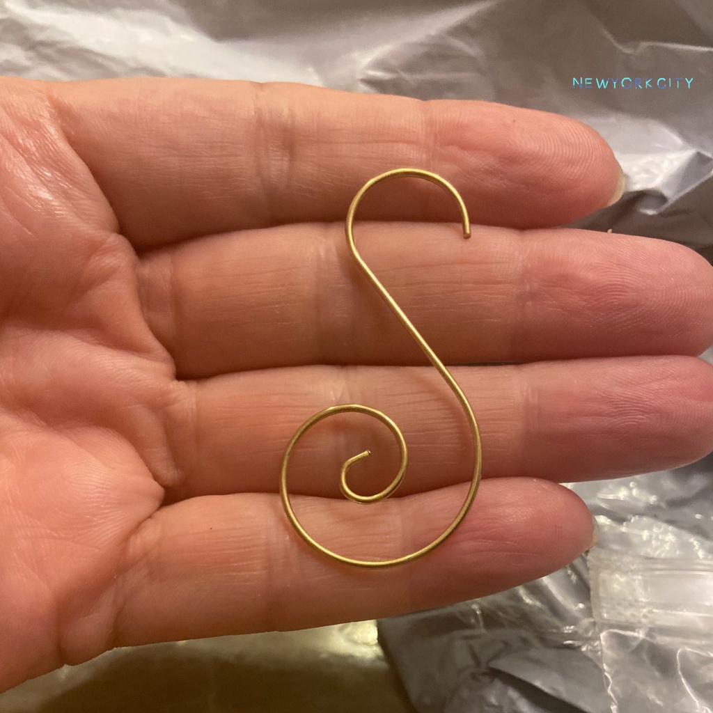 Set 20 Móc Treo Đồ Hình Chữ S Bằng Kim Loại Gọn Nhẹ Chống Mòn Trang Trí Giáng Sinh