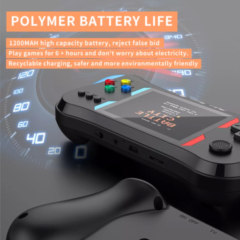 Máy Chơi Game Cầm Tay Blueow X7M Cổ Điển Mini 500 Trò Chơi Hỗ Trợ TV Và Hai Người Chơi Cho Trẻ Em