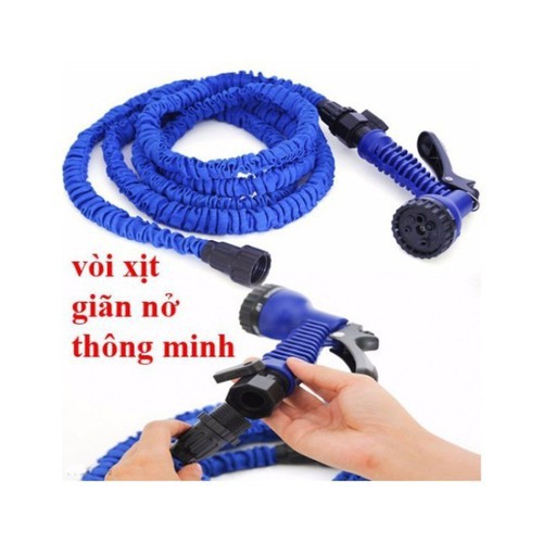 [XẢ KHO+FREE SHIP] Bộ dây và vòi xịt giãn nở tăng áp lực nước rửa xe tưới cây loại 15m, 22m,30m