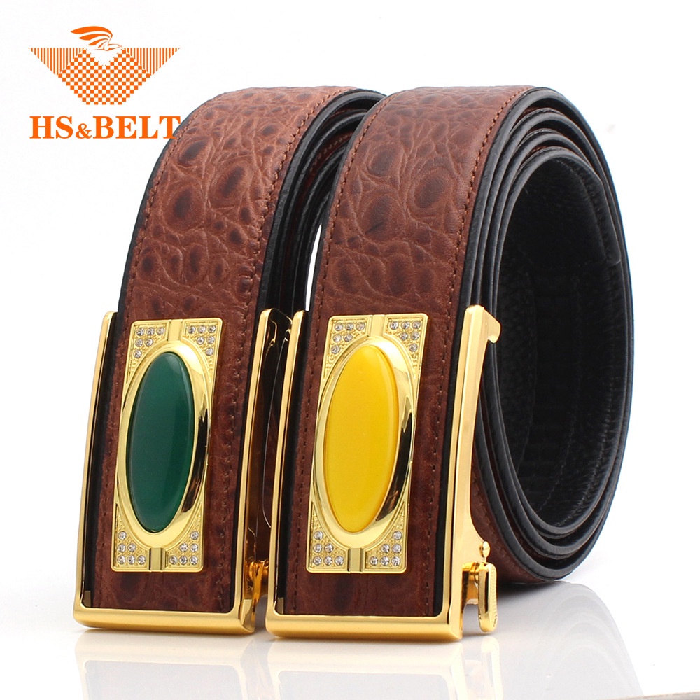 Đầu khóa dây nịt nam mặt thắt lưng da doanh nhân thời trang gắn đá mã não DÙNG DÂY 35MM KHÓA TỰ ĐỘNG