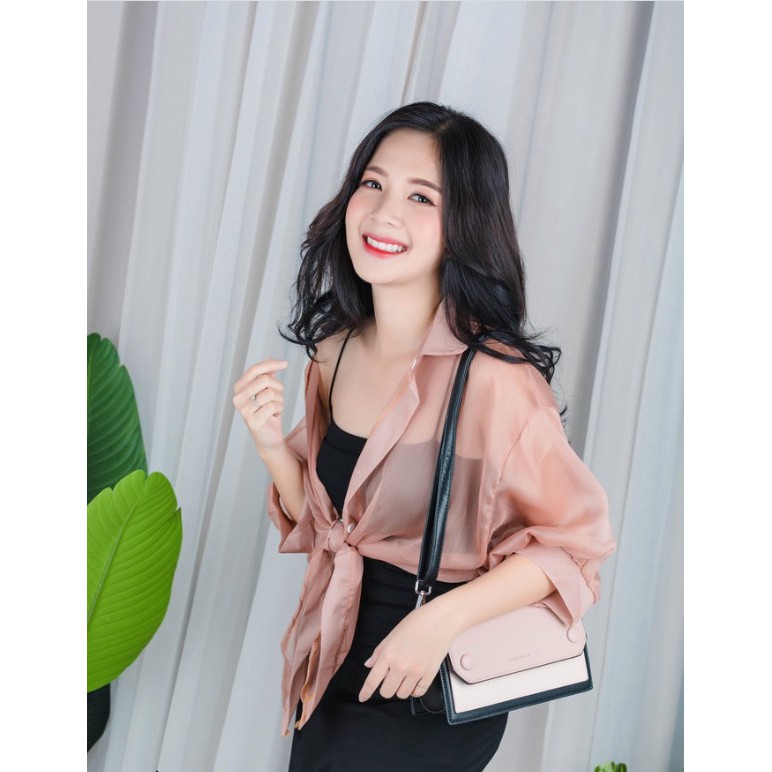 Áo khoác kiểu sơ mi voan - mix lên đẹp tuyệt