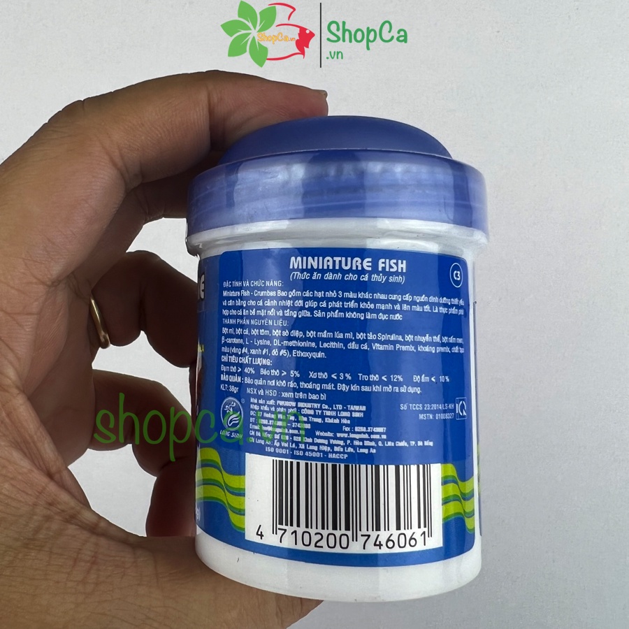 Thức ăn cá thủy Sinh Miniature Fish 38g - Thức ăn cá thủy sinh loại tốt Pro's Choice [MINIATURE]