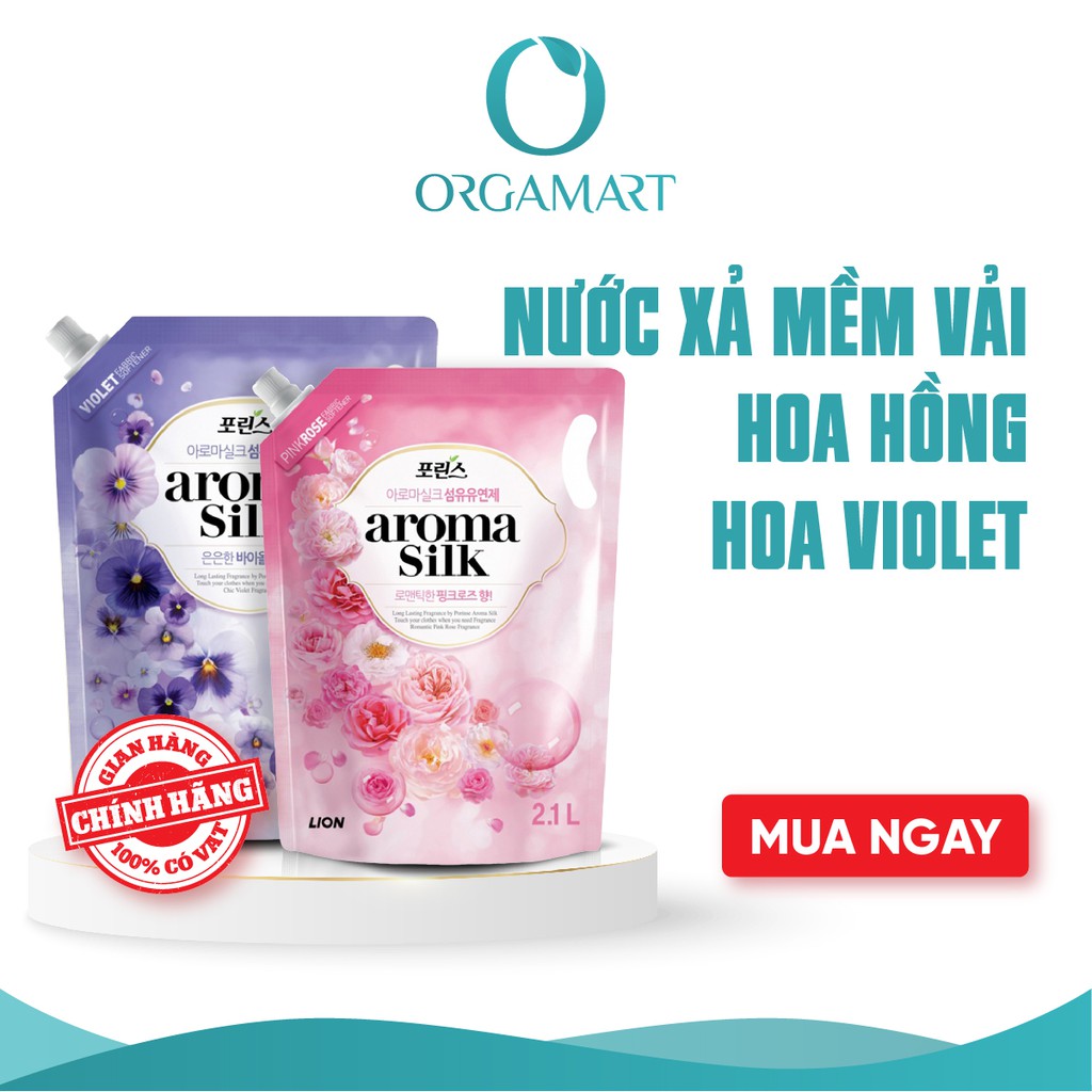 Nước Xả Làm Mềm Vải Aroma Hàn Quốc 2,1L