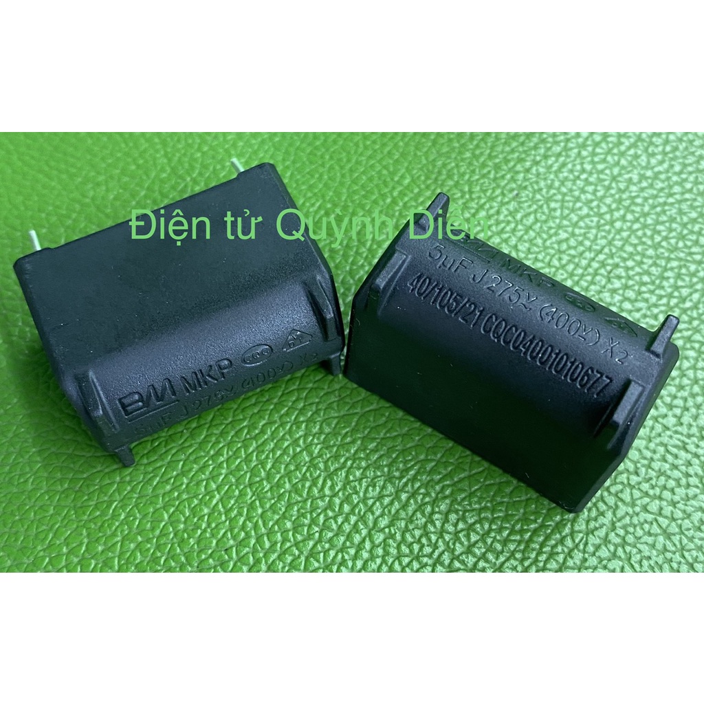 Combo 10 Tụ bếp từ 4uf-5uf đứng ốm - linh kiện điện tử QUỲNH DIỄN