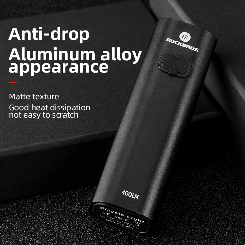 Set đèn pha và giá đỡ ROCKBROS gắn tay lái xe đạp chiếu sáng đa năng tiện lợi (có bán lẻ)