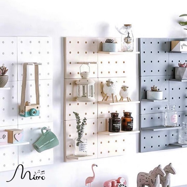 Bảng Pegboard giá treo dụng cụ và trang trí tường bằng nhựa gọn gàng và thẩm mỹ