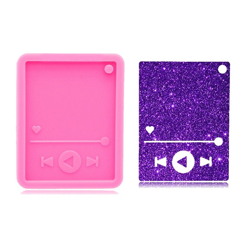 Khuôn Silicone Làm Móc Khóa Hình Nốt Nhạc DIY