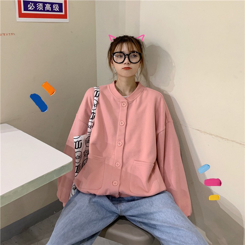 Áo khoác nỉ Harajuku ULZZANG Hàn Quốc