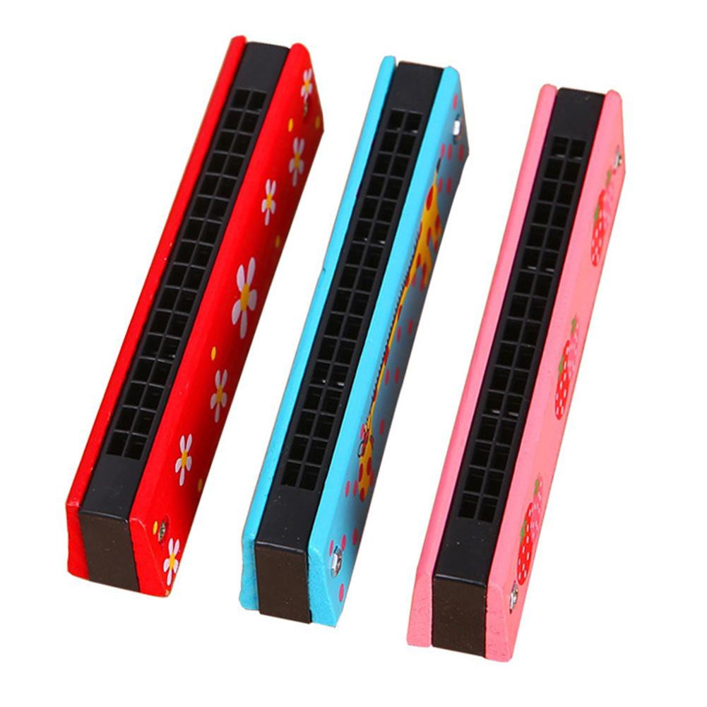 Kèn harmonica chất liệu gỗ dành cho bé màu sắc ngẫu nhiên