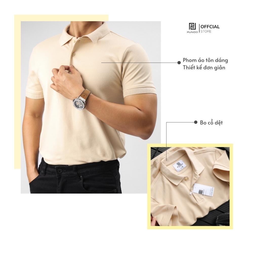 Áo polo nam cao cấp PUNDO với gam màu đẹp dễ phối vải cotton cao cấp APPD38