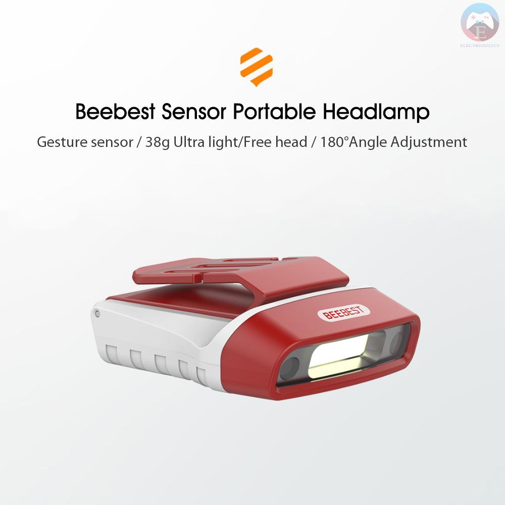 Ê Xiaomi Beebest Sensor Portable Headlamp Camping Light FH200 Gesture Sensor Headlamp Rechargeable LED Head Lamp Flashlight Adjustable Headband Outdoor Camping Light for Running Hiking Clamping