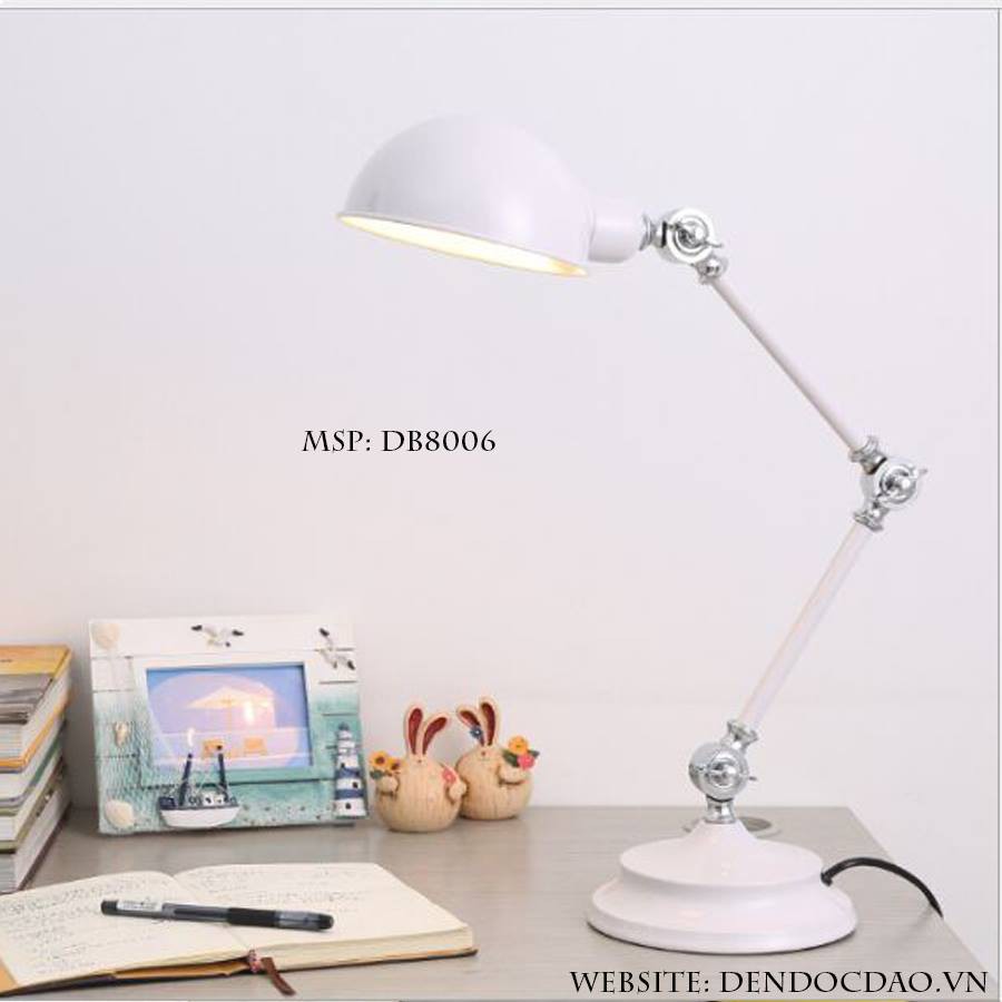 ĐÈN BÀN LÀM VIỆC CONAN THIẾT KẾ CỔ ĐIỂN KÈM BÓNG LED CAO CẤP