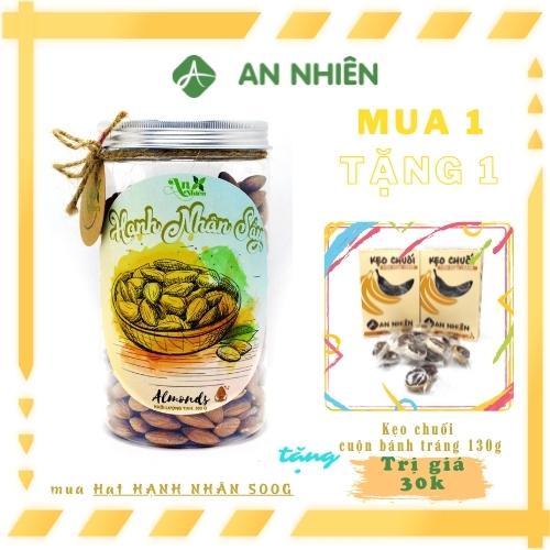 Hạt Hạnh Nhân Mỹ 500g ️🎉 MUA 1 TẶNG 1 ️🎉 Nhập khẩu từ Mỹ, hàng chuẩn loại 1, Thơm Ngọt, Bùi, Tốt cho tim mạ