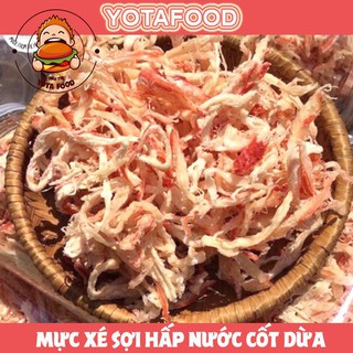 300gr khô mực hấp nước dừa xé cay loại ngon | yota food hcm - đồ ăn vặt hồ chí minh