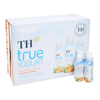 Sữa chua uống tiệt trùng TH true milk 180mlx48 chai ( Cam / Dâu / Việt Quất  )