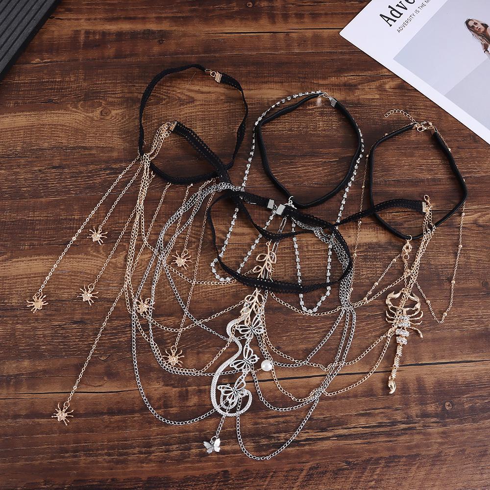 Dây Xích Đeo Chân Nhiều Lớp Co Giãn 1 Món Quà Valentine