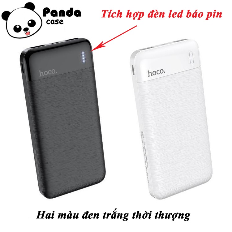 Pin Sạc Dự Phòng 10000mAh HOCO CJ1 - 2 Cổng Sạc – Chính Hãng - Có Đèn LED báo Pin