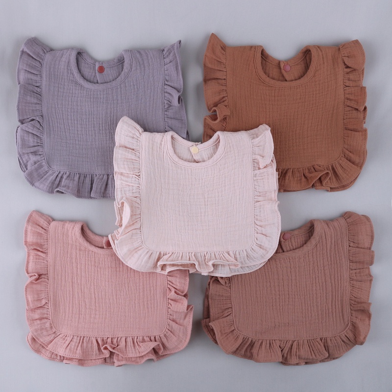 Yếm Cotton In Hoa Dễ Thương Cho Bé Sơ Sinh