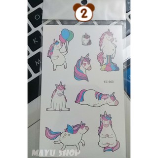 Tattoo Hình Xăm Dán Unicorn