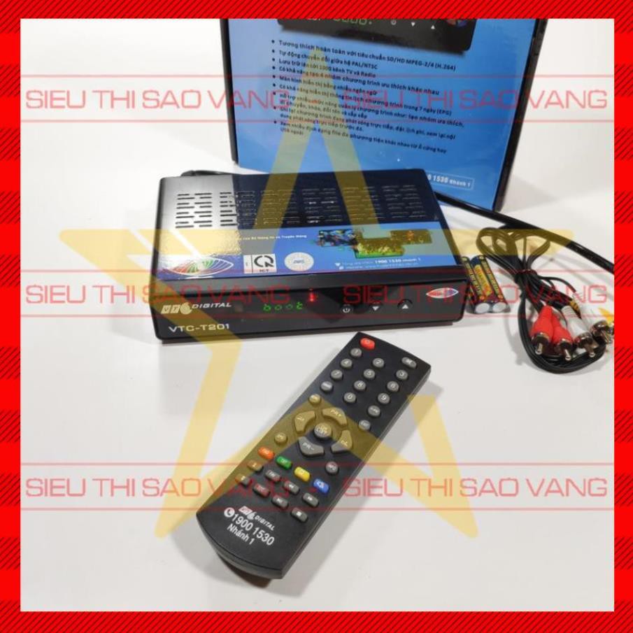 Đầu thu kĩ thuật số mặt đất DVB T2 VTC T201 - BH 12 tháng