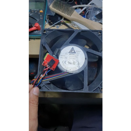 Quạt xe tải BLDC 12V/1.8A, 1 tấc 5  có điều khiển tốc độ