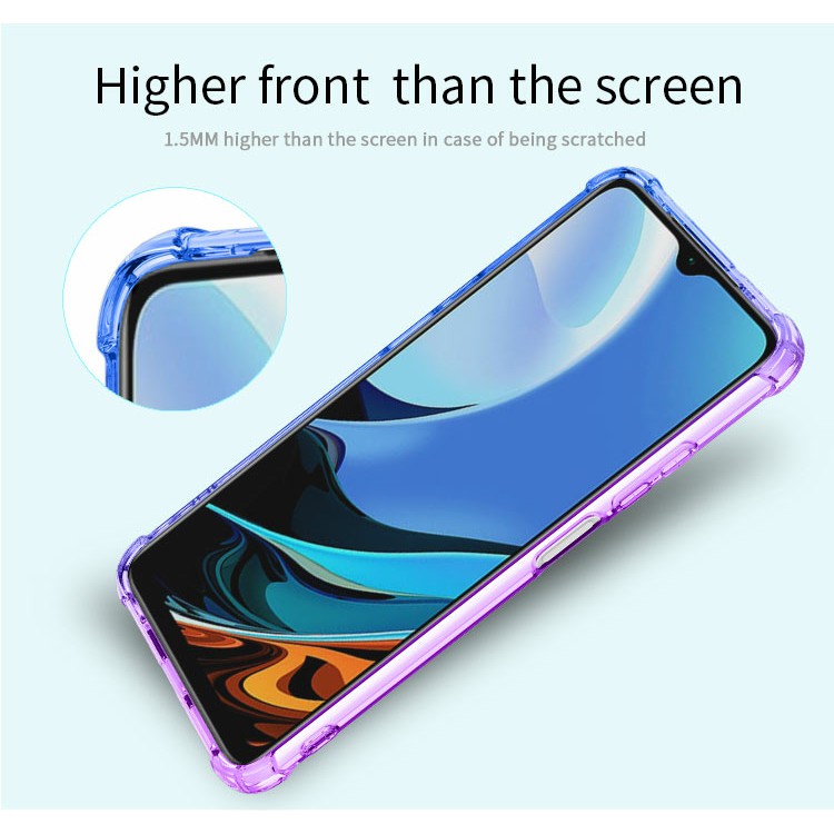 ỐP LƯNG REDMI 9T / POCO M3 DẺO ĐA SẮC LỒI 4 GÓC CHỐNG SỐC CHỐNG Ố VÀNG