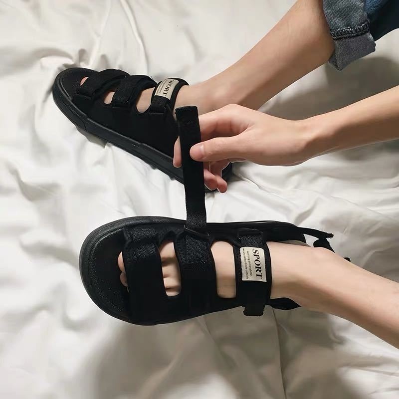 Giày bãi biển đế dày La Mã đế phẳng Sandals đế dày Sandals cho phụ nữ Sandals cho các cặp vợ chồng
