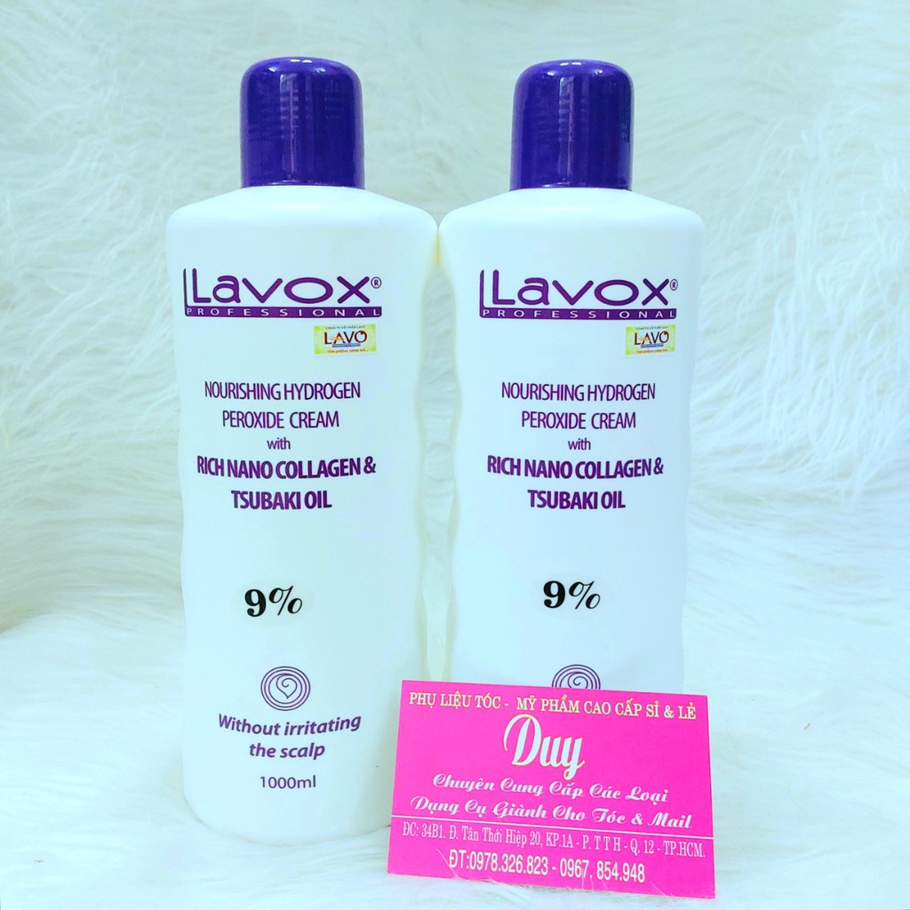 Oxy Trợ Nhuộm Lavox  1000ml Hàng Chuẩn Công Ty