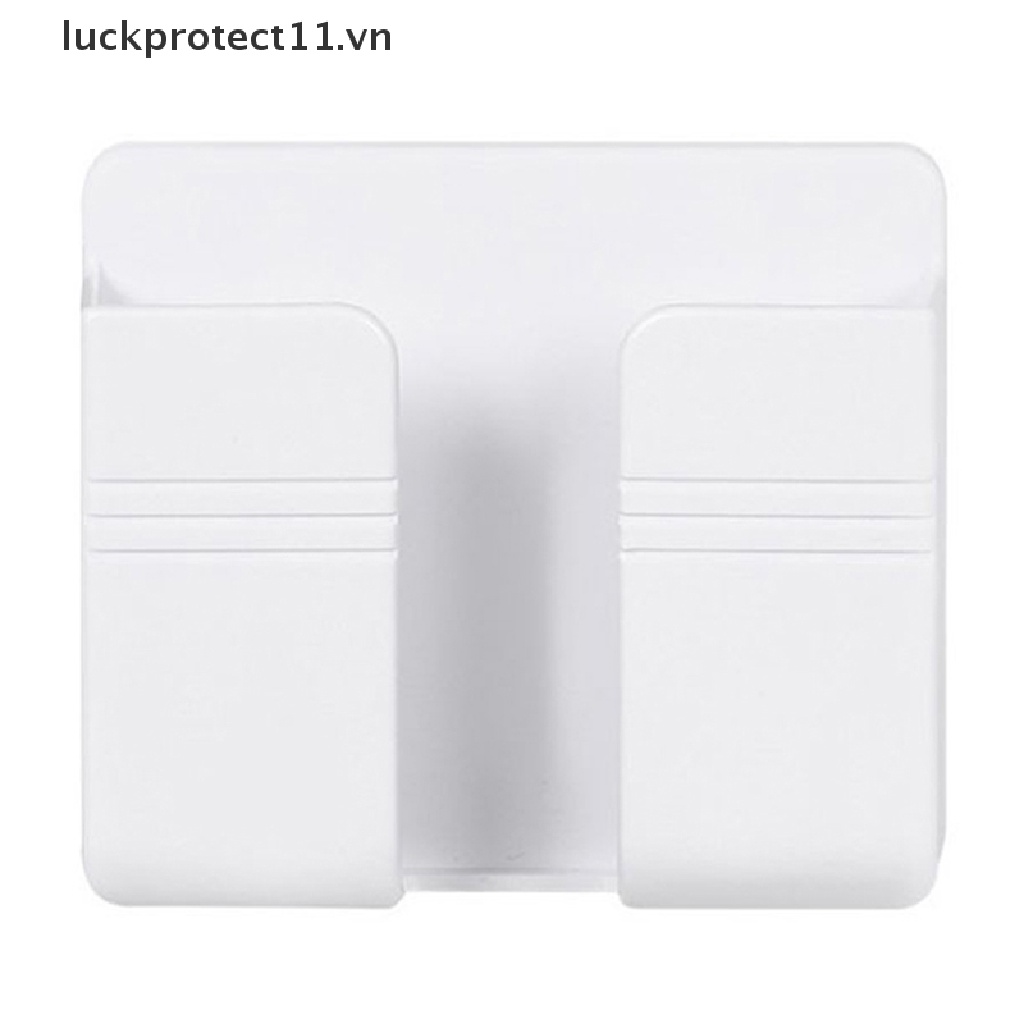 * 3c & Mới * Hộp Đựng Điều Khiển Từ Xa Cắm Sạc Điện Thoại Gắn Tường.