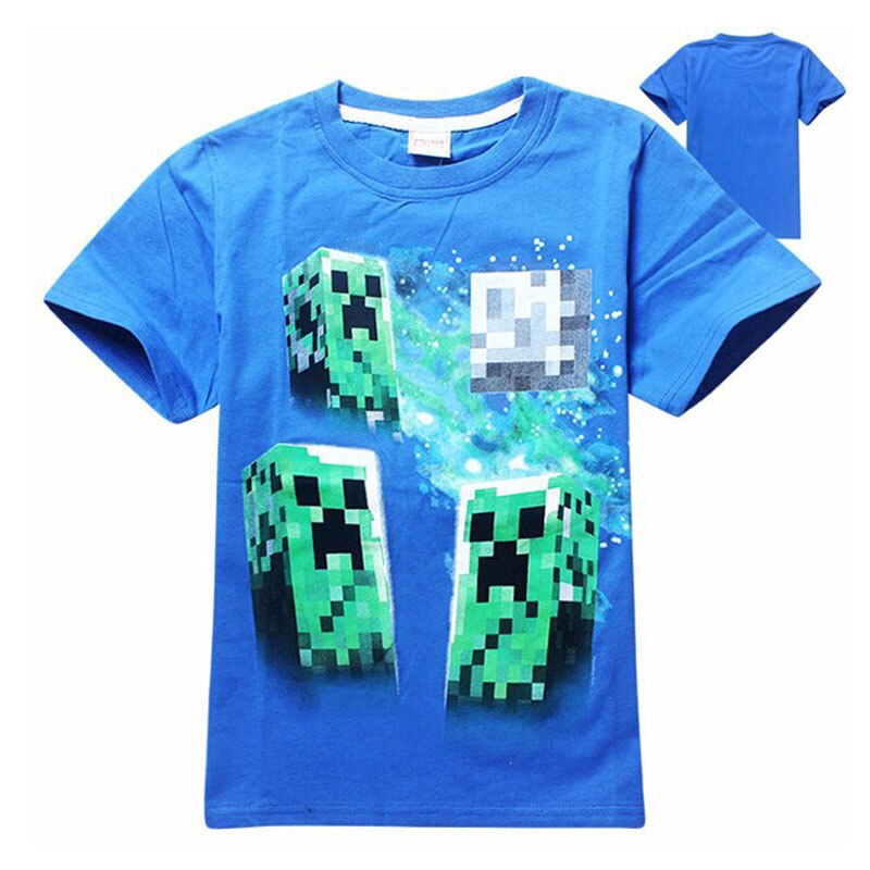 Áo thun BEAR LEADER in họa tiết Minecraft hoạt hình độc đáo thời trang dành cho trẻ em