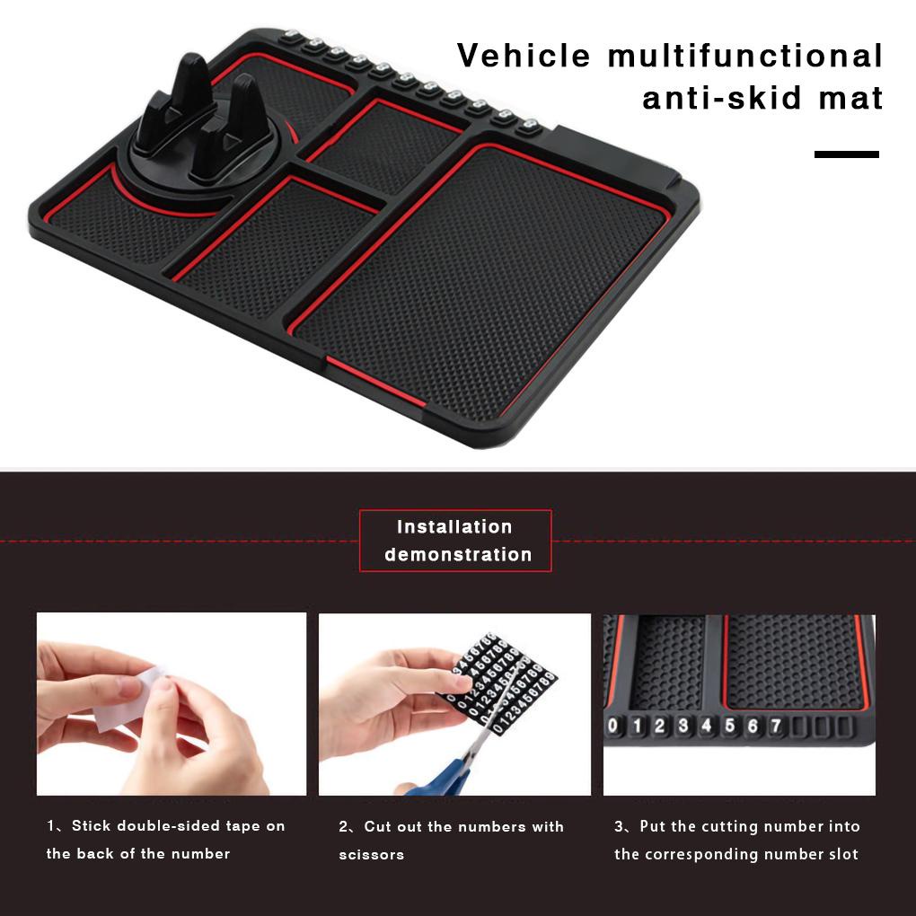 Giá Đỡ Điện Thoại Di Động Xoay Được Chống Trượt Chống Nước Ổn Định Gắn Bảng Điều