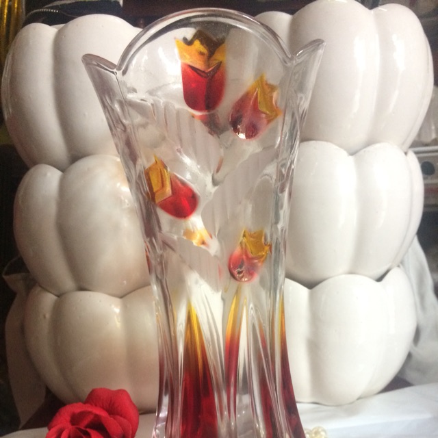 Bình hoa thuỷ tinh 25cm