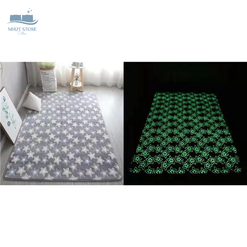Thảm lông thỏ phát sáng , thảm lông trải sàn mềm mịn kt m6x2m giá rẻ MH2T STORE