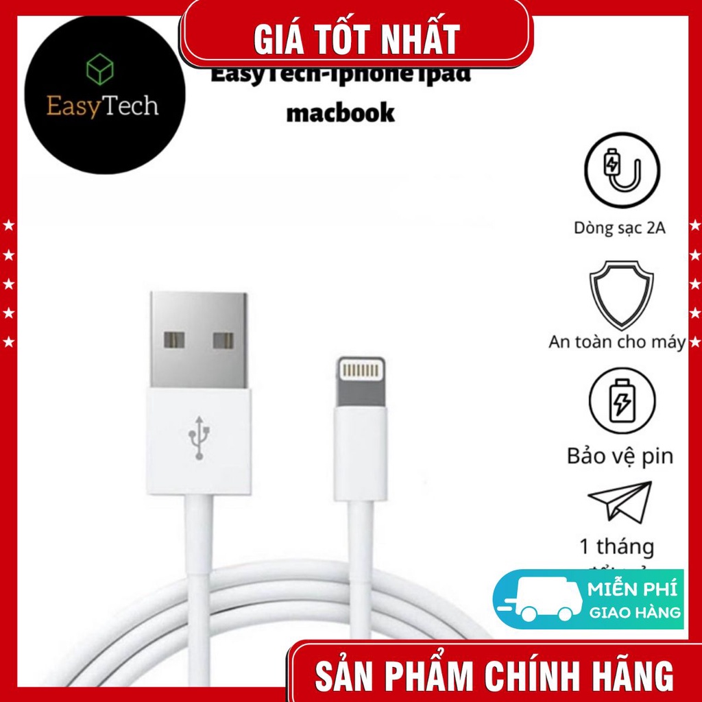 Dây Cáp Sạc USB To Lightning Dành Cho Iphone- Ipad lỗi 1 đổi 1