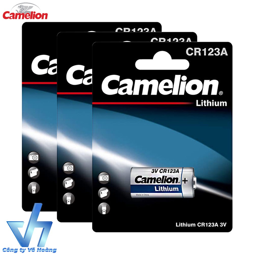 Combo 3 Pin Camelion CR123A Lithium chuẩn 3V