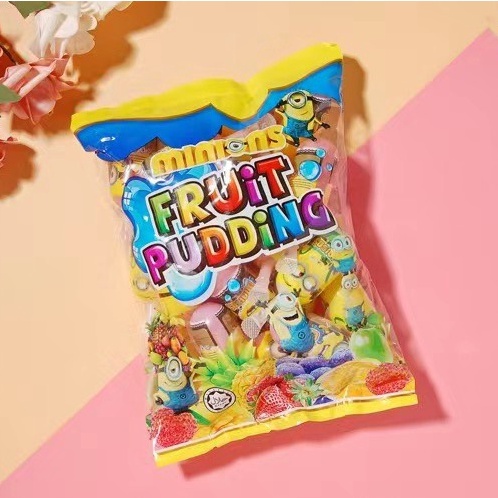 Lẻ dùng thử 1 cái thạch pudding vị trái cây hoạt hình Minion dễ thương Hongkong cái 30gam