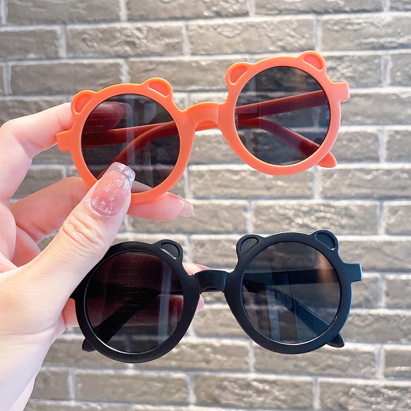 Kính Chống Nắng Dạng Gập Đính Tai Gấu Thời Trang Hàn Quốc Cho Trẻ Em
