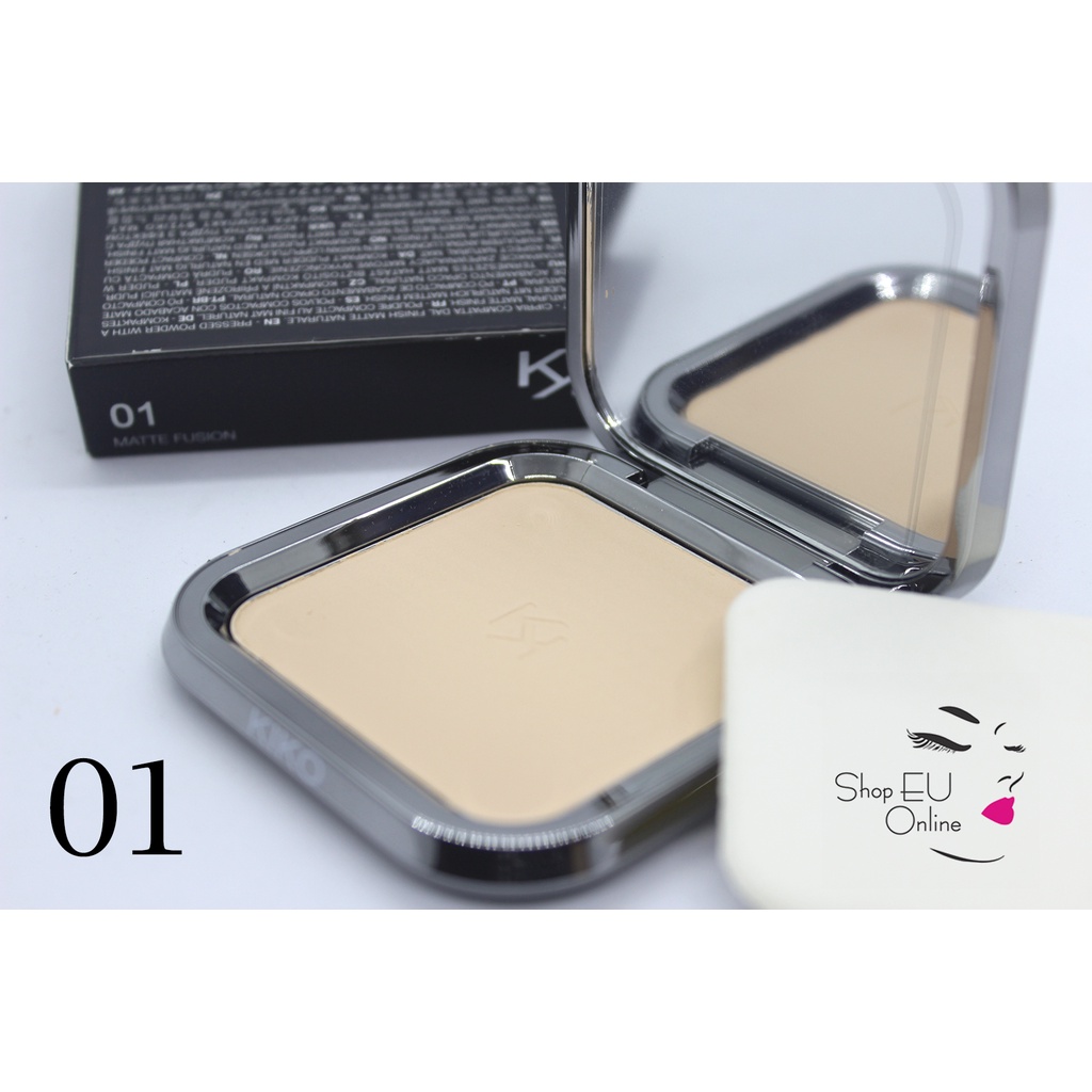 Phấn phủ Kiko -  Matte Fusion Pressed Powder - bám hoàn hảo - lâu trôi - Kiko Milano - Italia