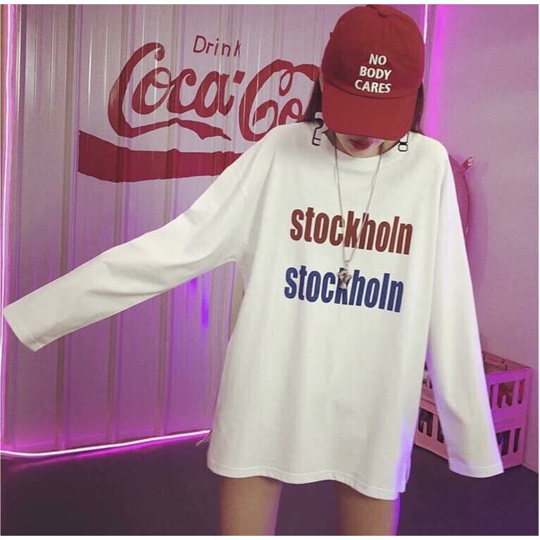 ÁO THUN NỮ FORM RỘNG DÁNG THỤNG [ FREE SIZE 65 KG ĐỔ LẠI ] STOCKHOLN | BigBuy360 - bigbuy360.vn