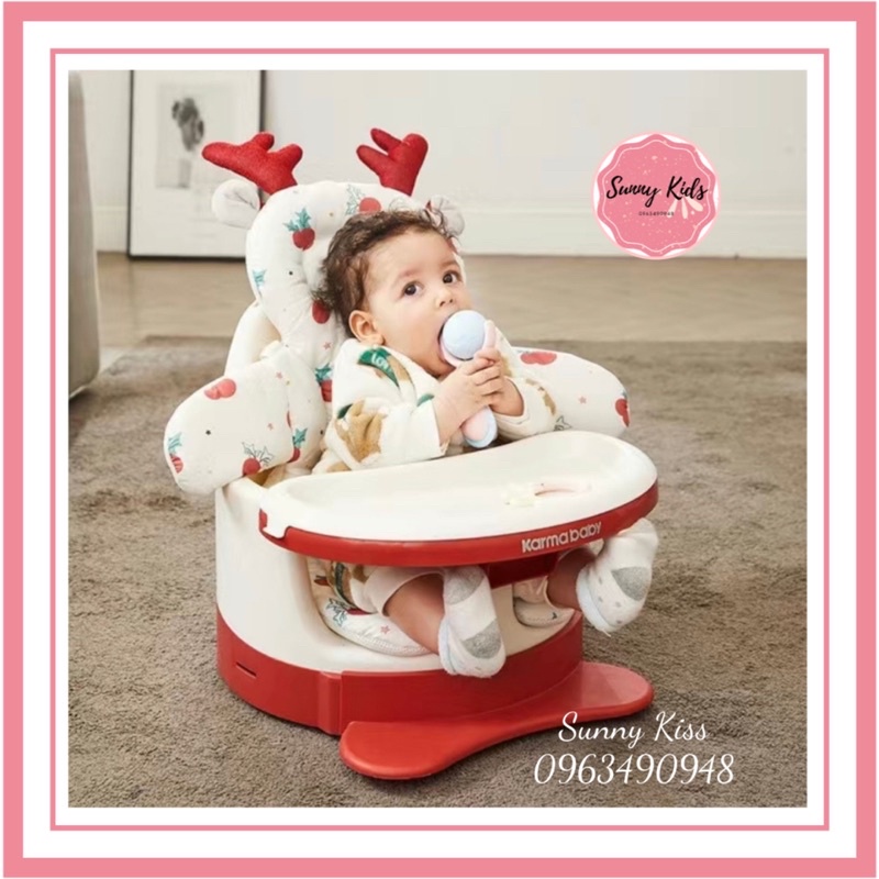 Ghế tập ngồi cho bé làm ghế ăn dặm ( săn hàng) cho bé 2in1 Karmababy-Sunny Kids