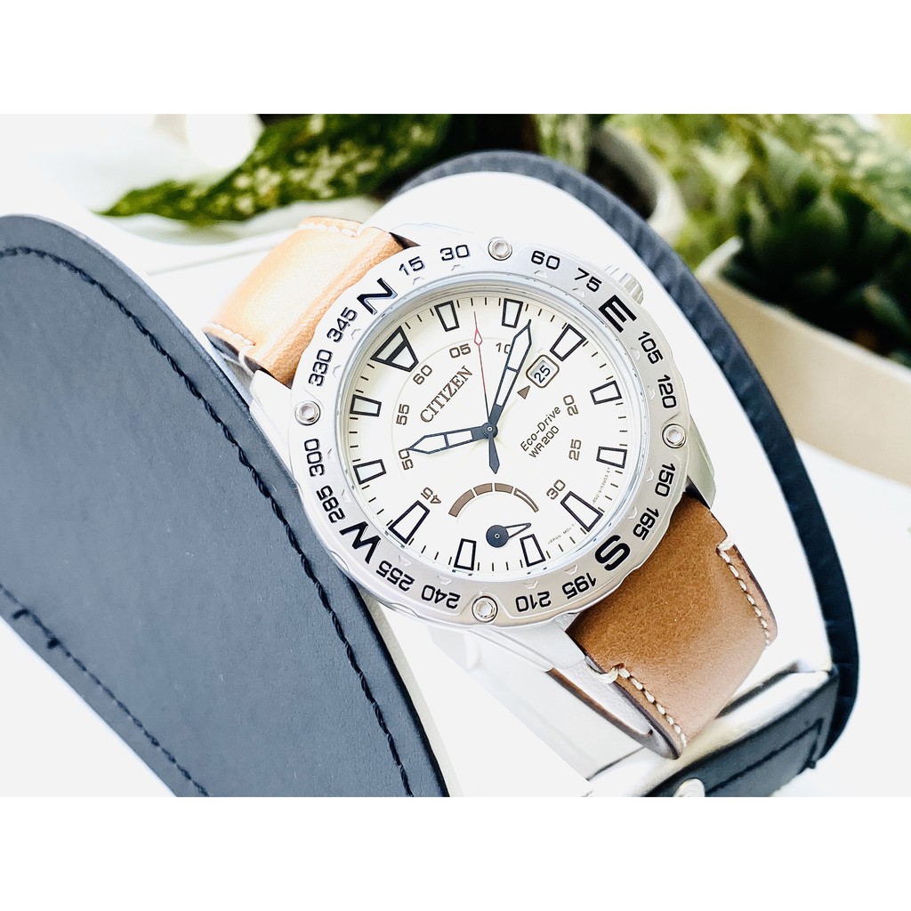 Đồng hồ nam Citizen Eco-drive SUPER PRT Leather AW7040-02A